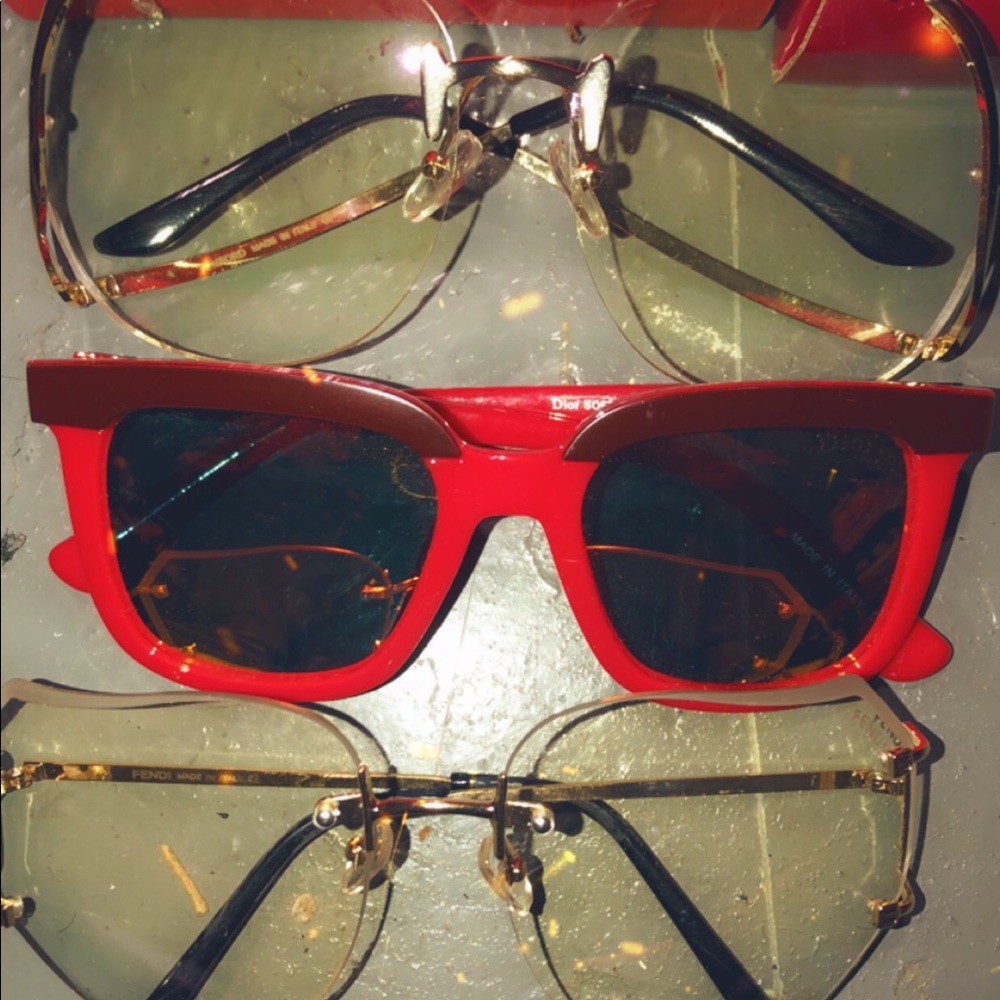 Red Glitter Heels and Flats/ Glasses / purchase - Picture 2 of 2